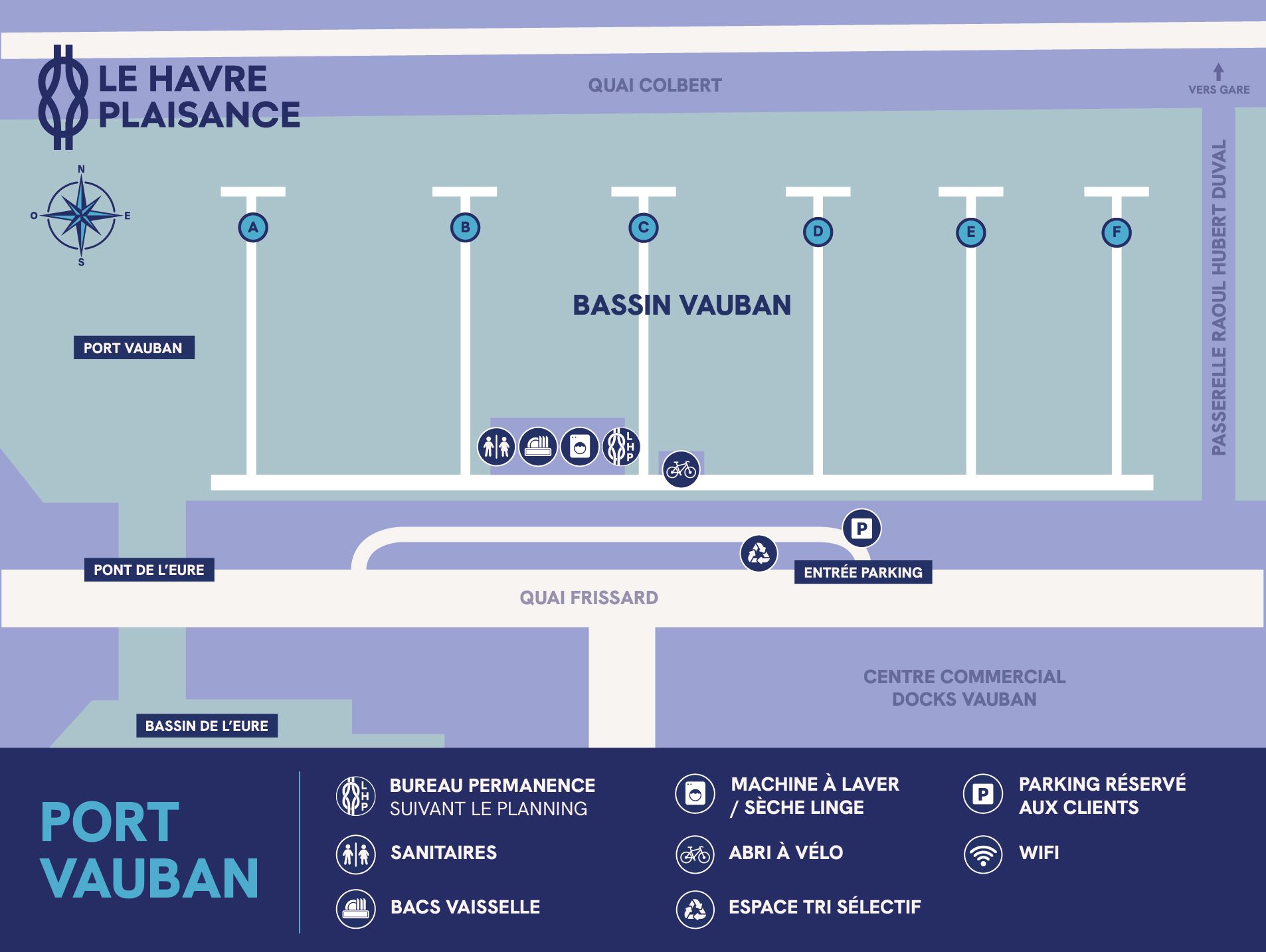 Plan Port Vauban